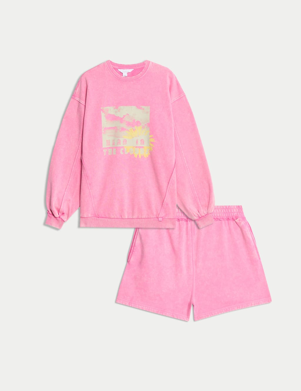 Cotton Rich Slogan Oversized Sweatshirt Set 1 of 6