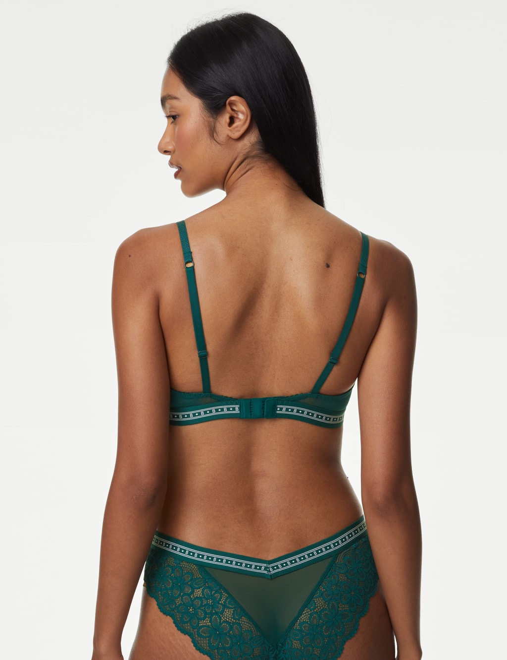 Cleo Lace Wired Balcony Bra Set A-G 4 of 6