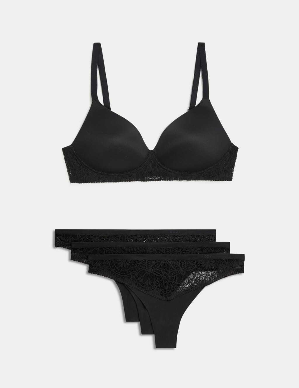 Body Soft™ Non Wired Full Cup Bra Set A-E 1 of 6