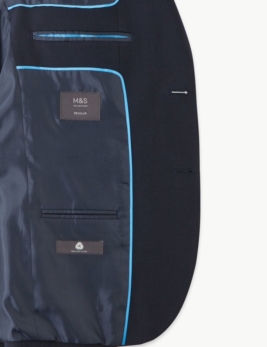 Navy Slim Fit 3 Piece Suit 6 of 8