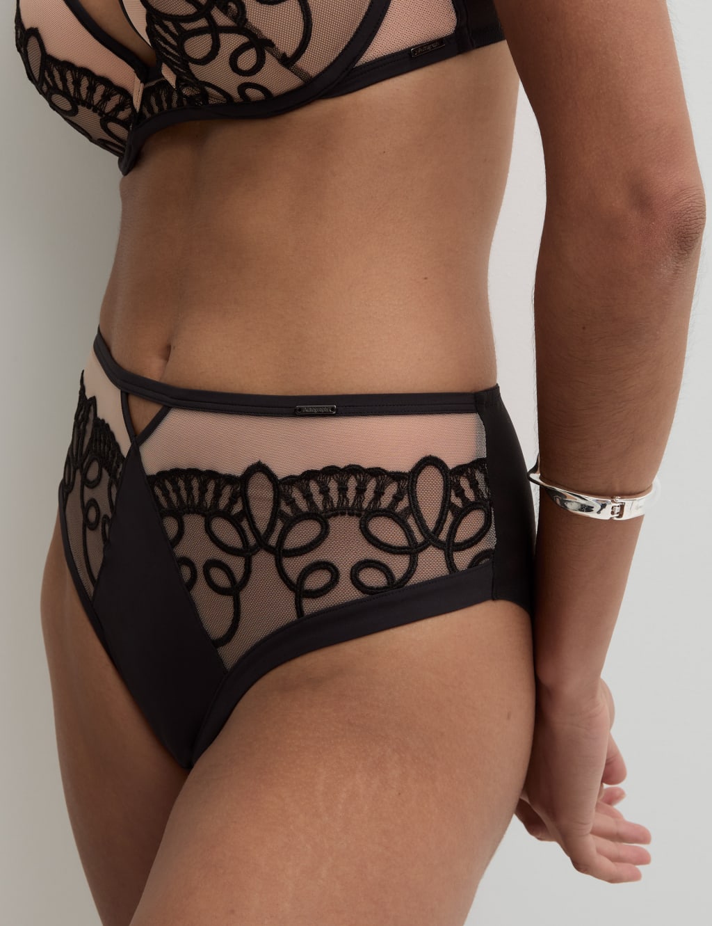 Bordeaux Wired Push Up Plunge Bra Set A-E 5 of 6