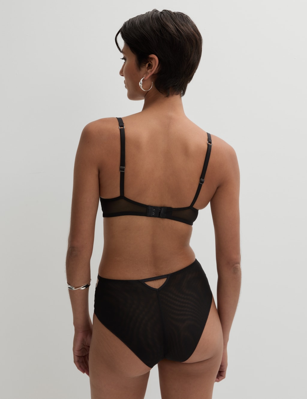 Bordeaux Wired Push Up Plunge Bra Set A-E 6 of 6