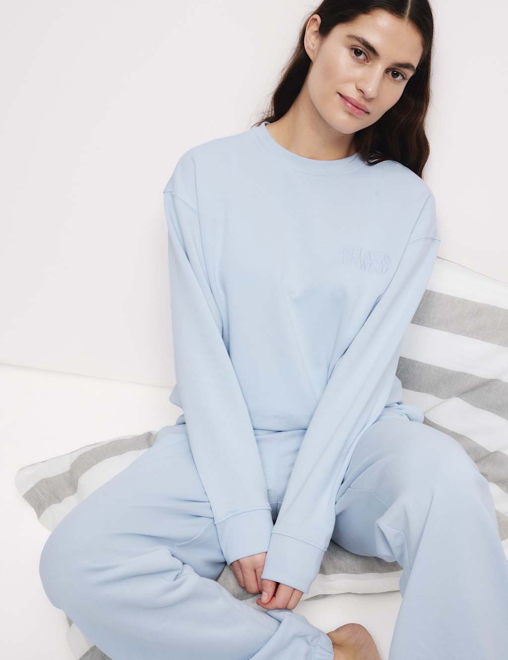 Cool Comfort™ Embroidered Lounge Sweatshirt Set