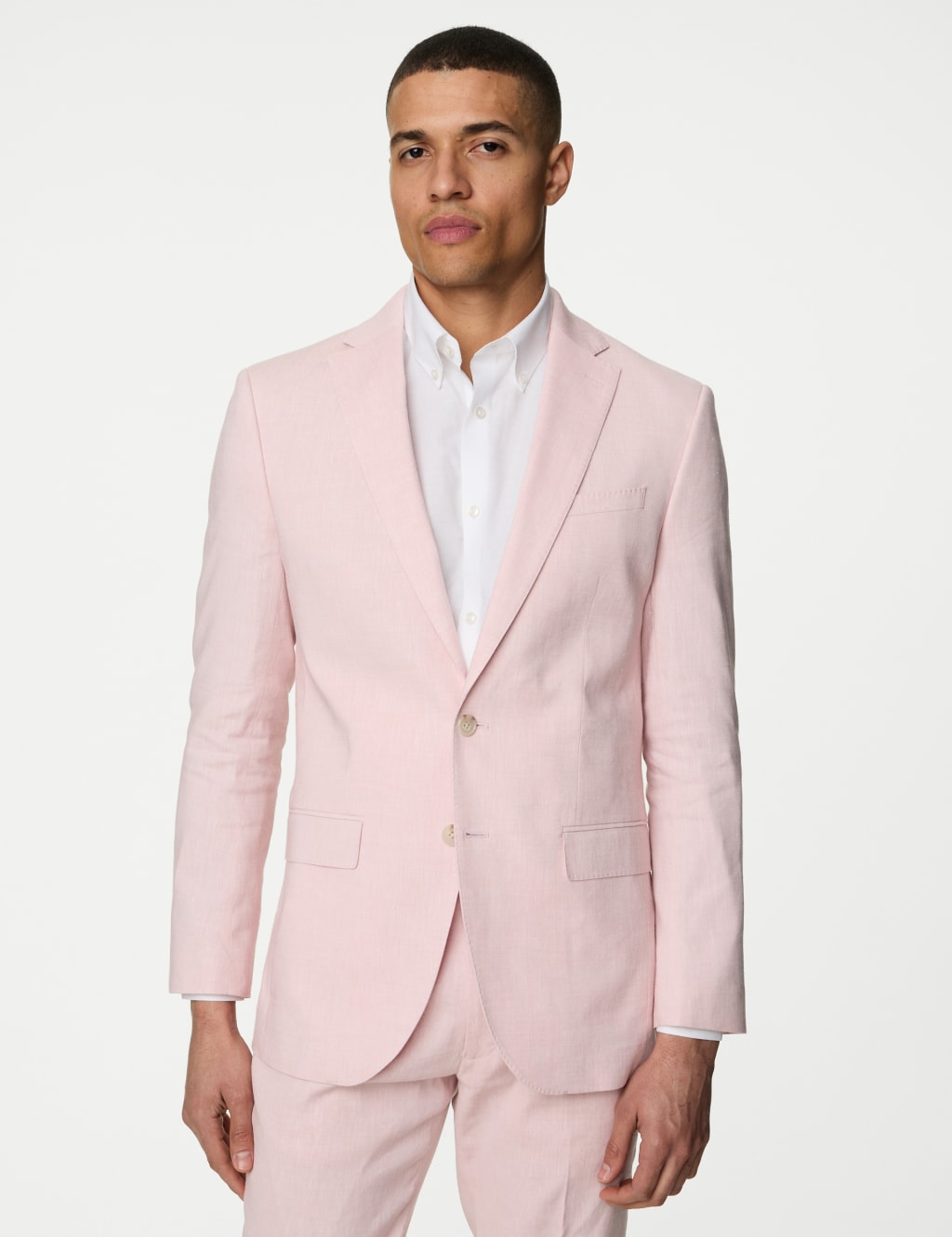 Tailored Fit Italian Linen Miracle™ Suit 1 of 7