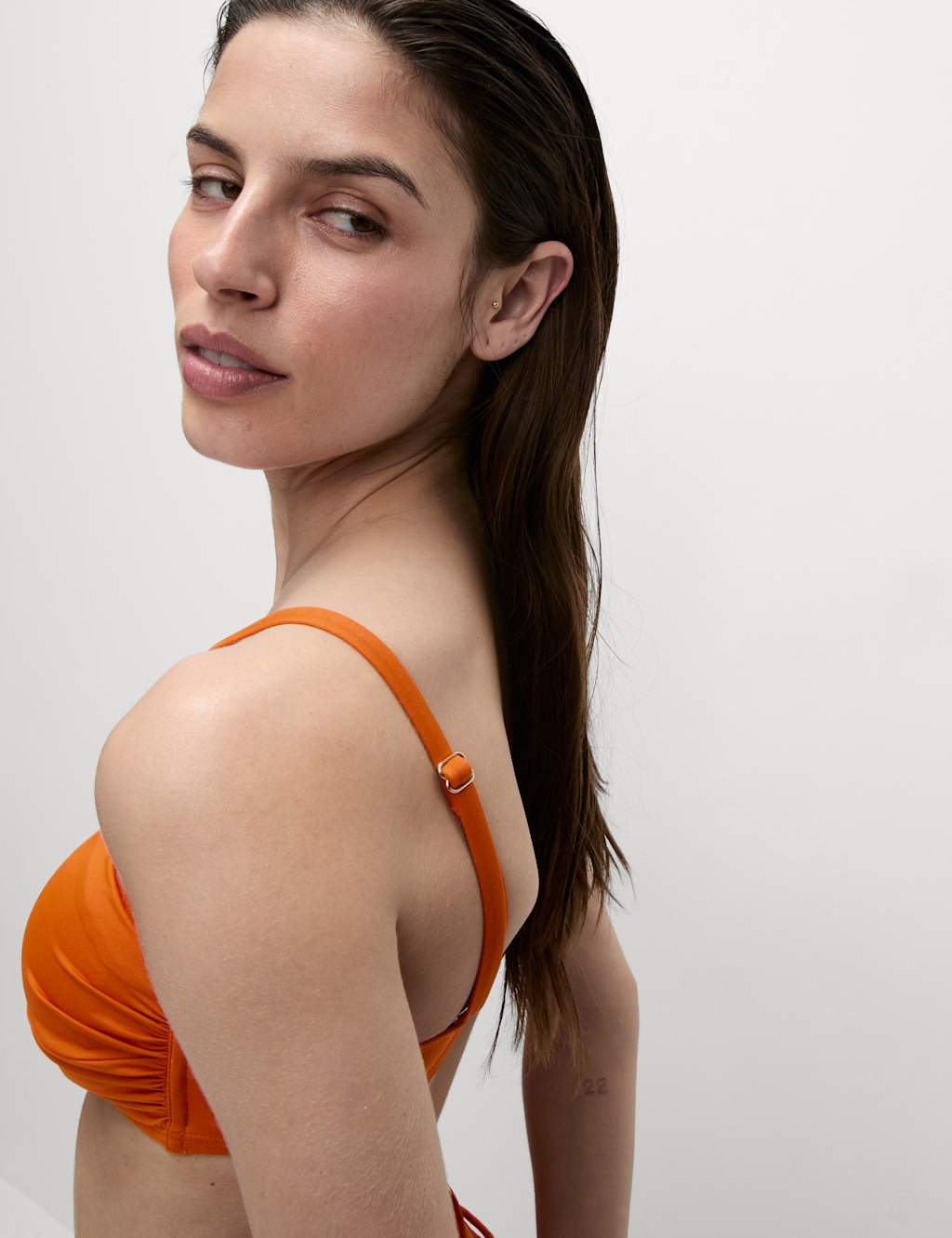 Padded Twist Front Bandeau Bikini Set 4 of 6