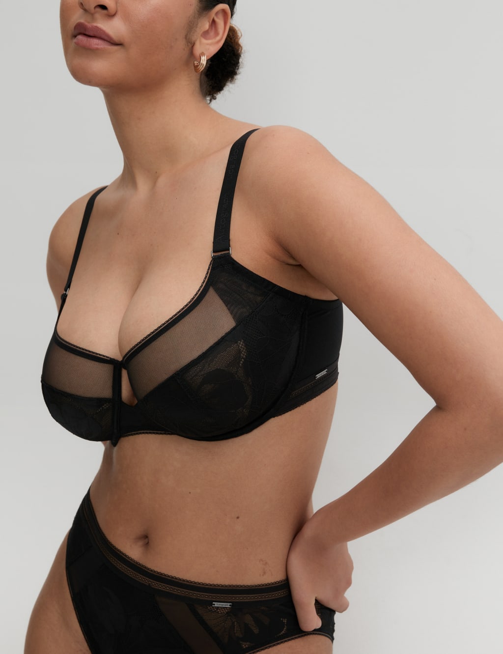 Valencia Lace Wired Full Cup Bra Set F-H 1 of 4