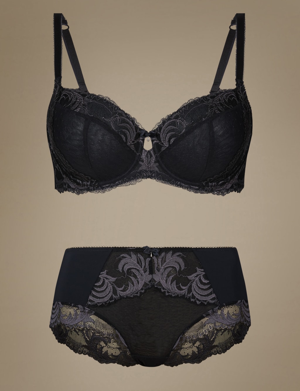 Sophia Lace Set with Non-Padded Full Cup A-D 1 of 6