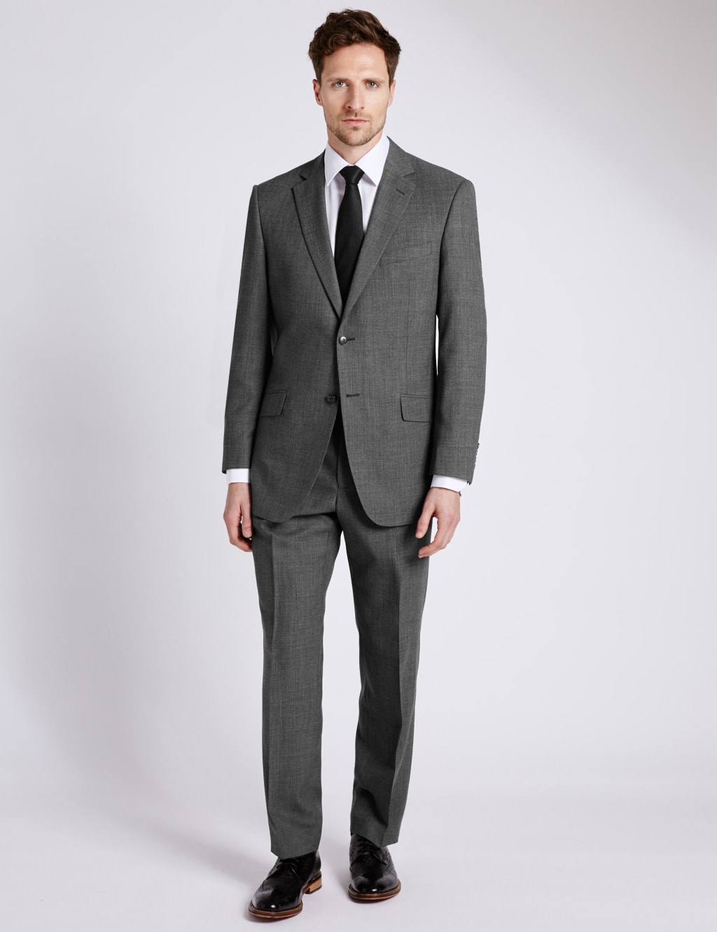 Grey Regular Fit Suit 3 of 9