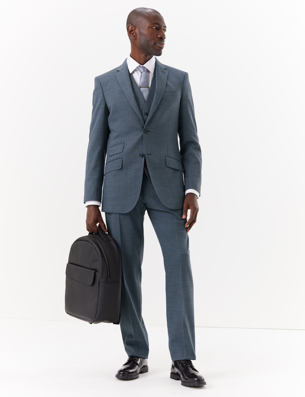 Blue Regular Fit 3 Piece Suit 3 of 7