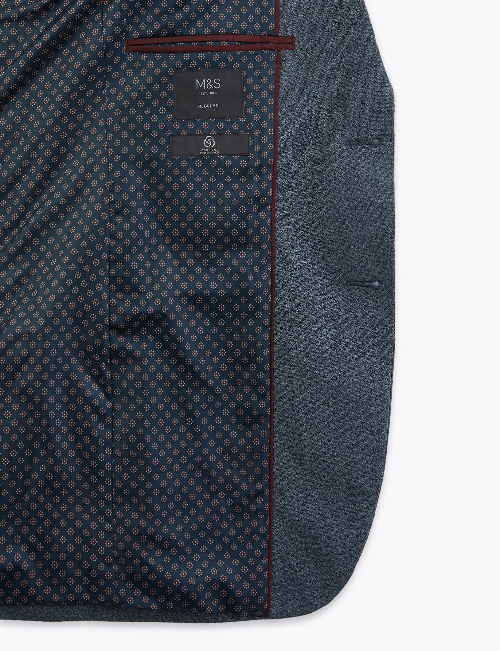Blue Regular Fit 3 Piece Suit 5 of 7