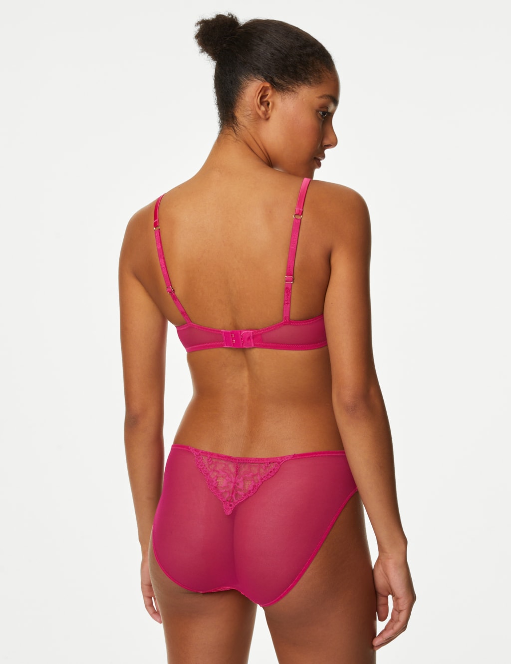 Cosmos Embroidery Wired Plunge Bra Set A-E 6 of 6