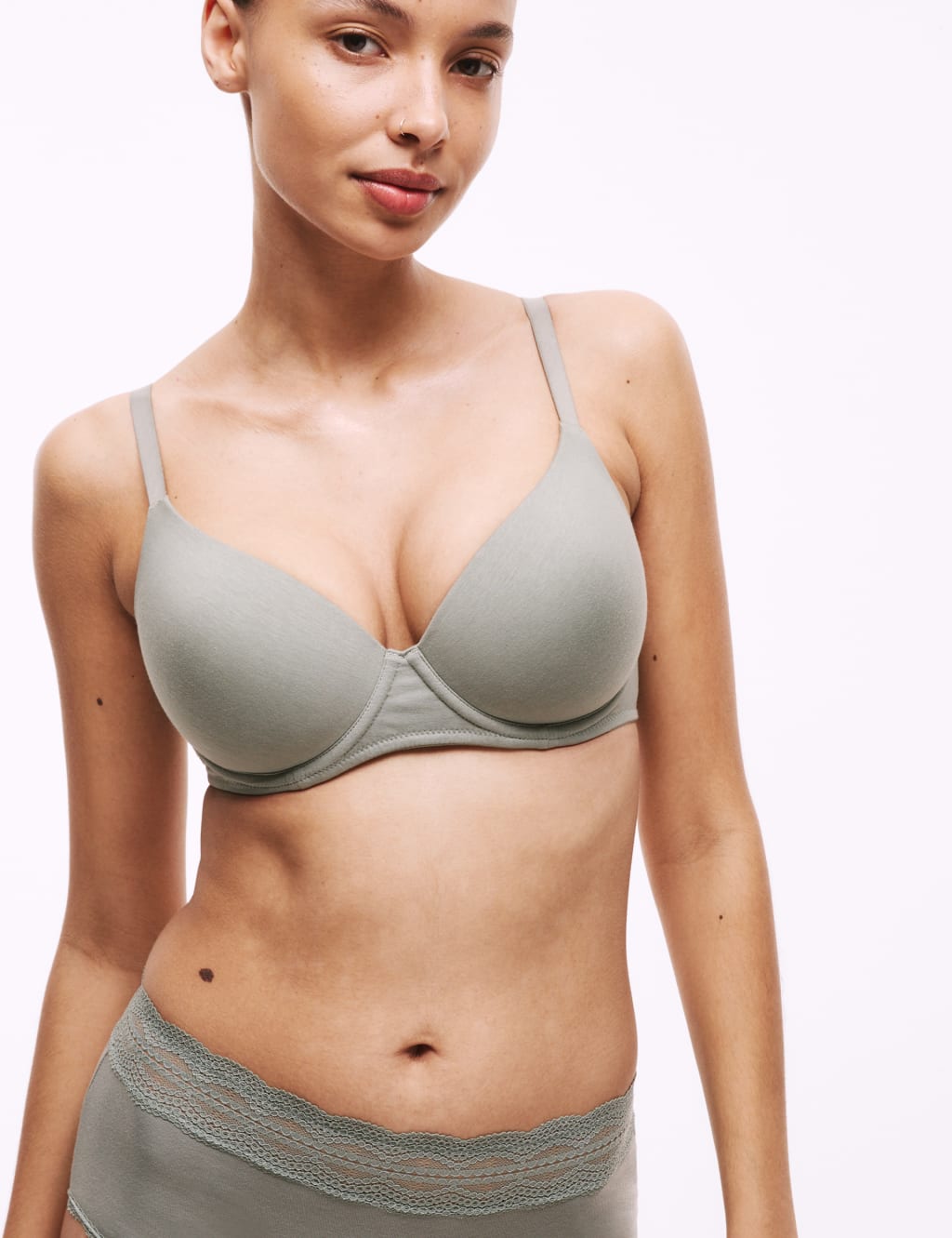 3pk Wired Full Cup T-Shirt Bras Set A-E 2 of 6
