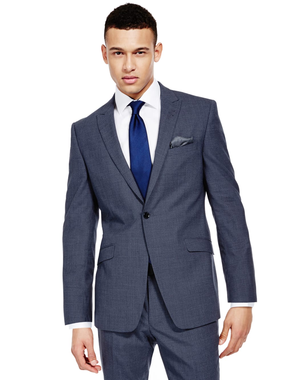 Blue Slim Fit Suit 2 of 8