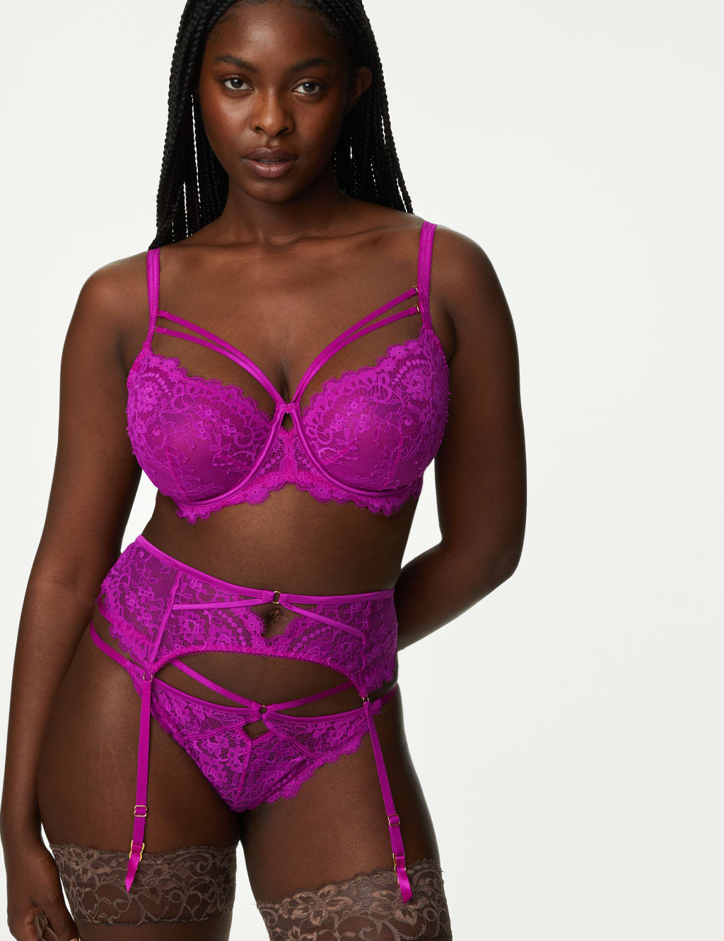 Blanca Lace Suspender Set 3 of 5