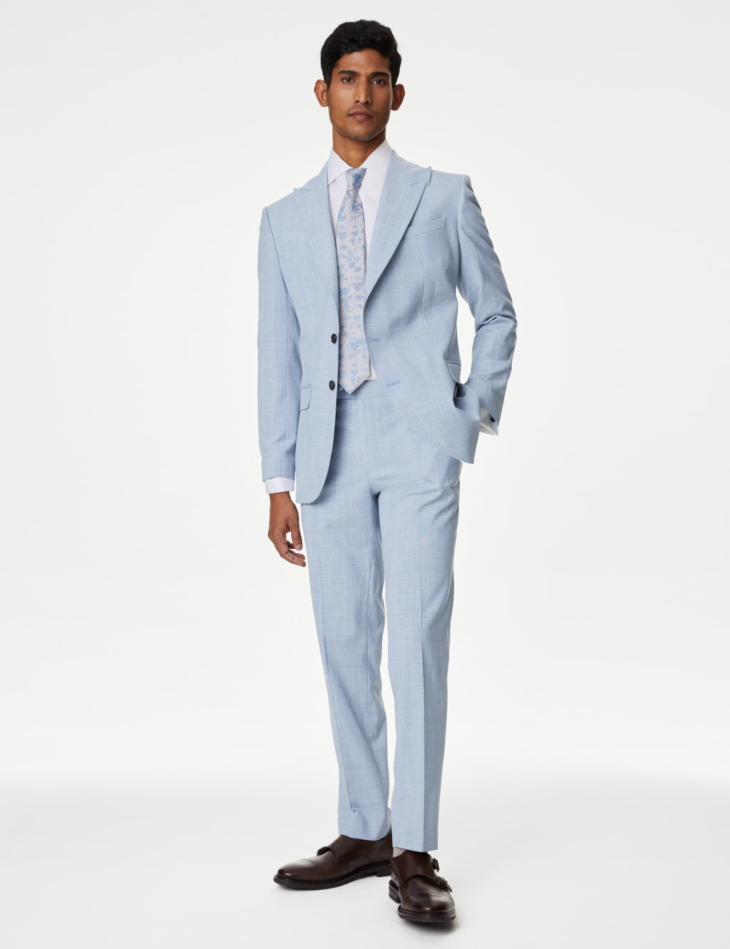 Slim Fit Prince of Wales Check Suit 3 of 5