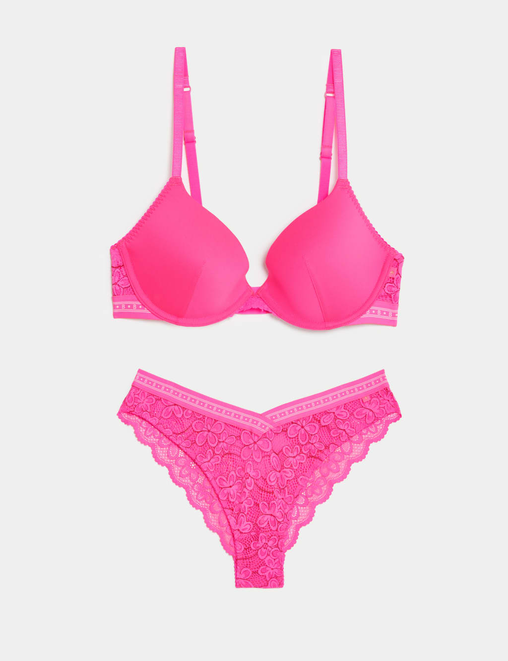 Cleo Wired Plunge Bra Set A-E 1 of 6