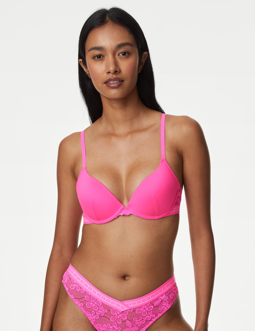 Cleo Wired Plunge Bra Set A-E 2 of 6