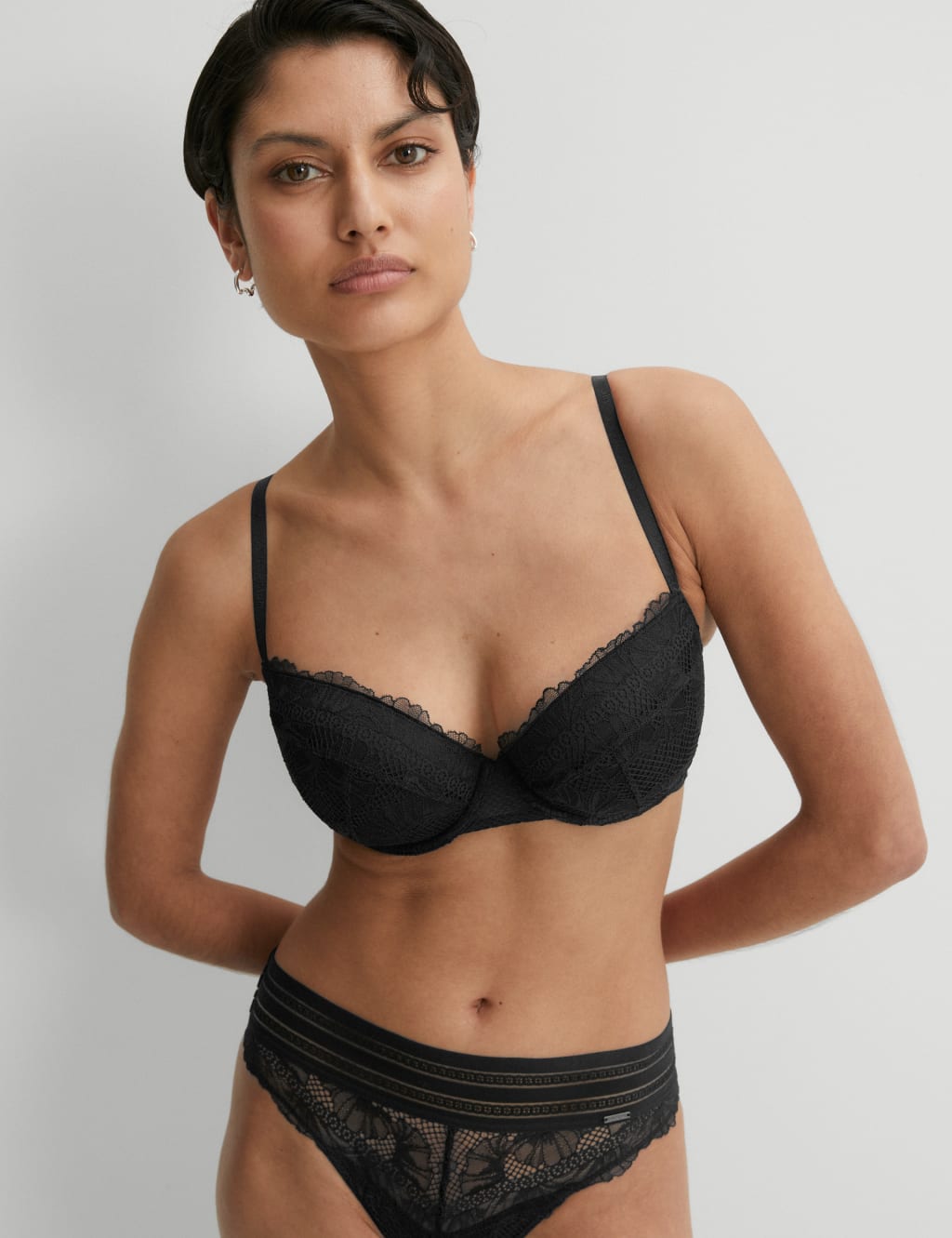 Marseilles Lace Wired Balcony Bra Set A-E 2 of 6