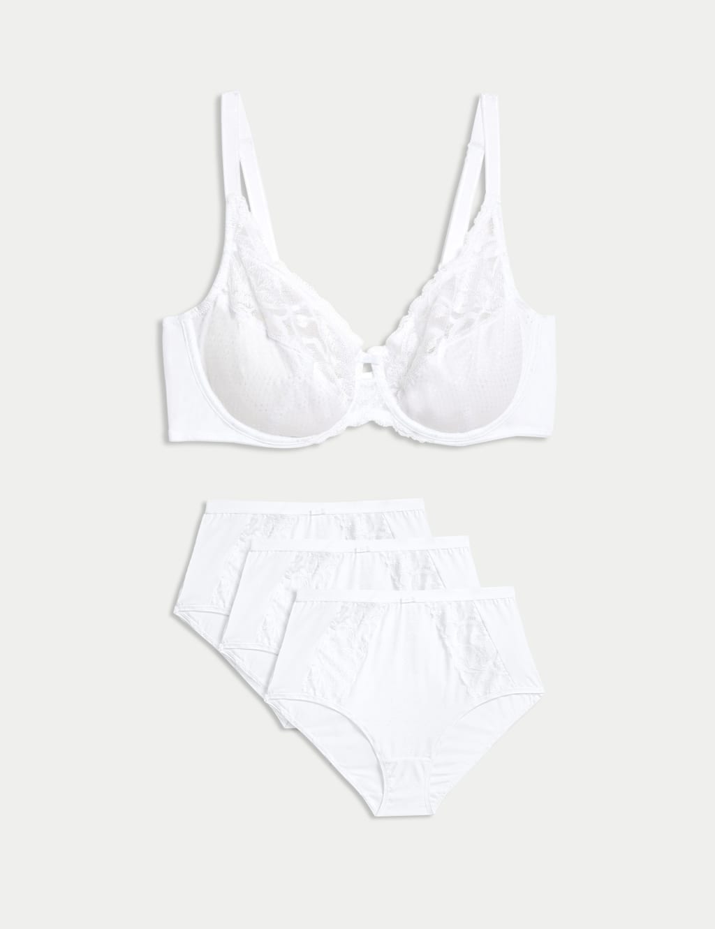 Wild Blooms Wired Full Cup Bra Set A-E 1 of 6