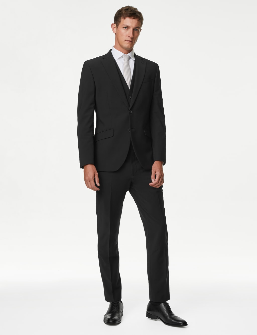 Slim Fit Wool Blend Stretch Suit