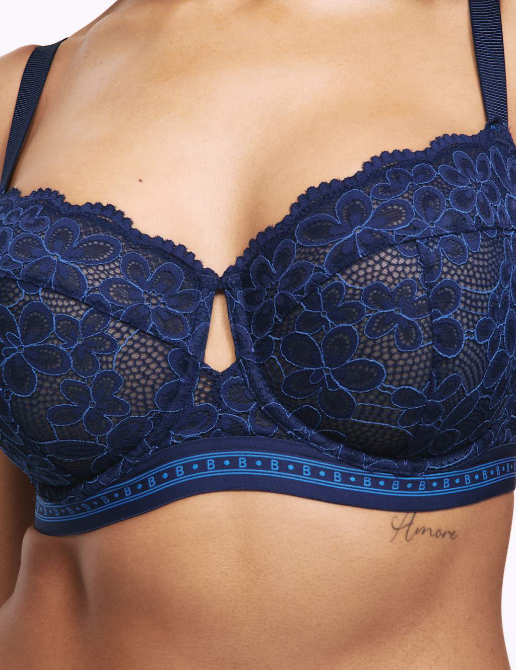 Cleo Lace Wired Balcony Bra Set F-H 2 of 6