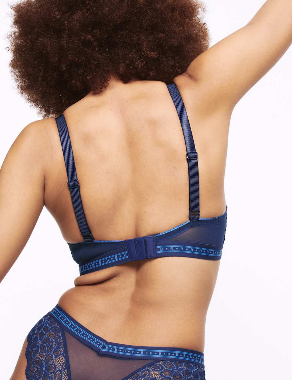 Cleo Lace Wired Balcony Bra Set F-H 4 of 6
