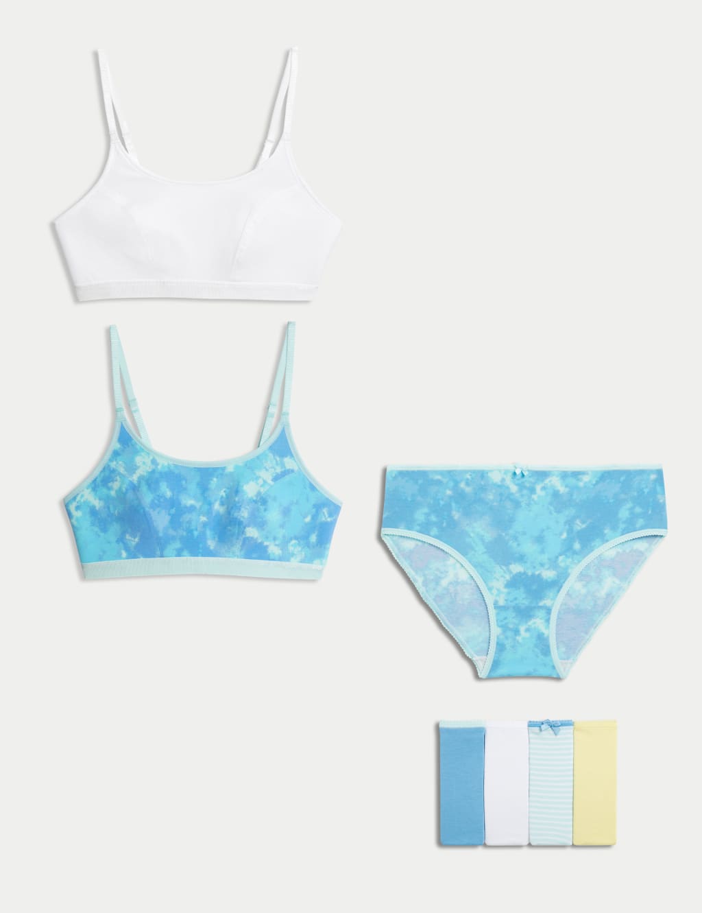 2pk Cotton Blend Crop Top First Bras Sets 1 of 1