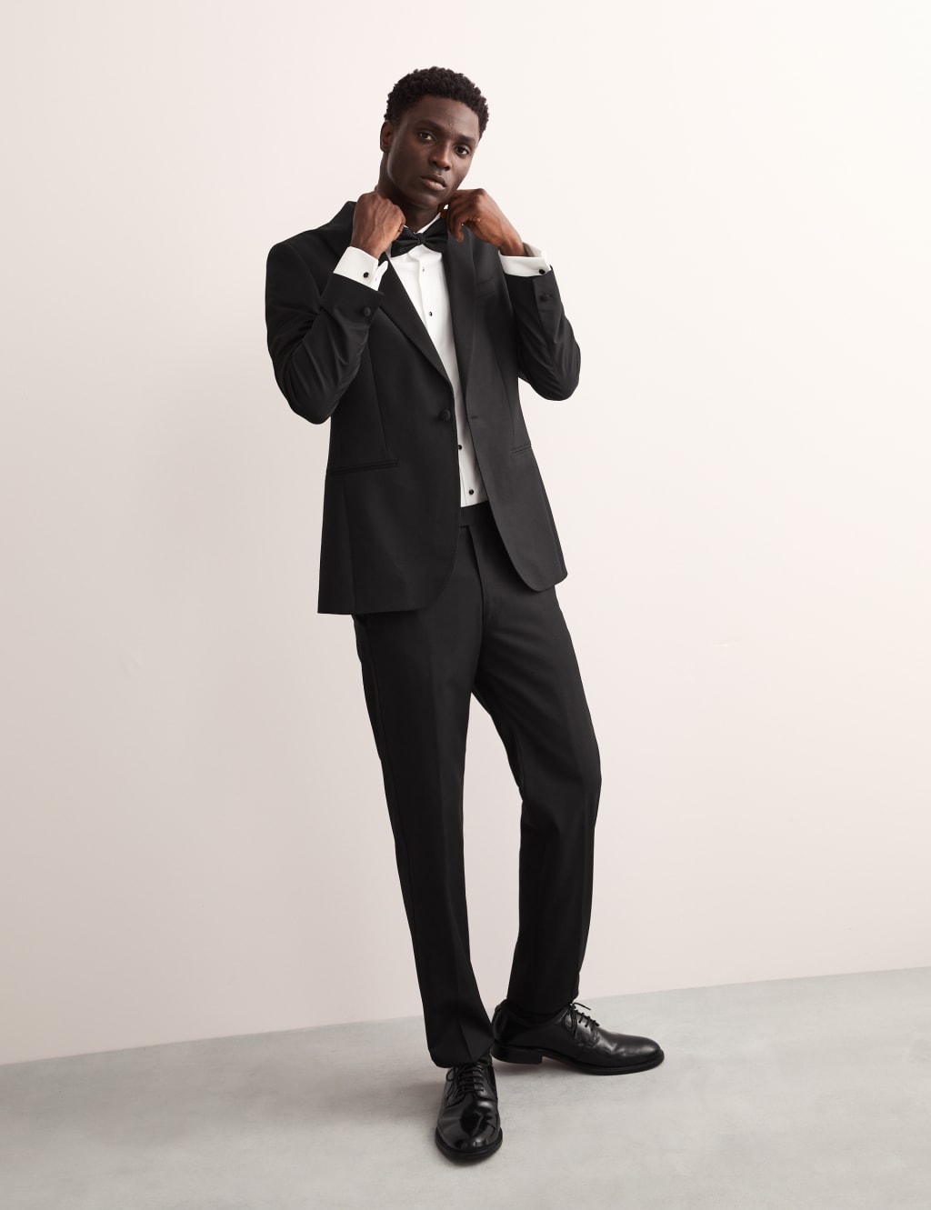 Tailored Fit Pure Wool Tuxedo Suit