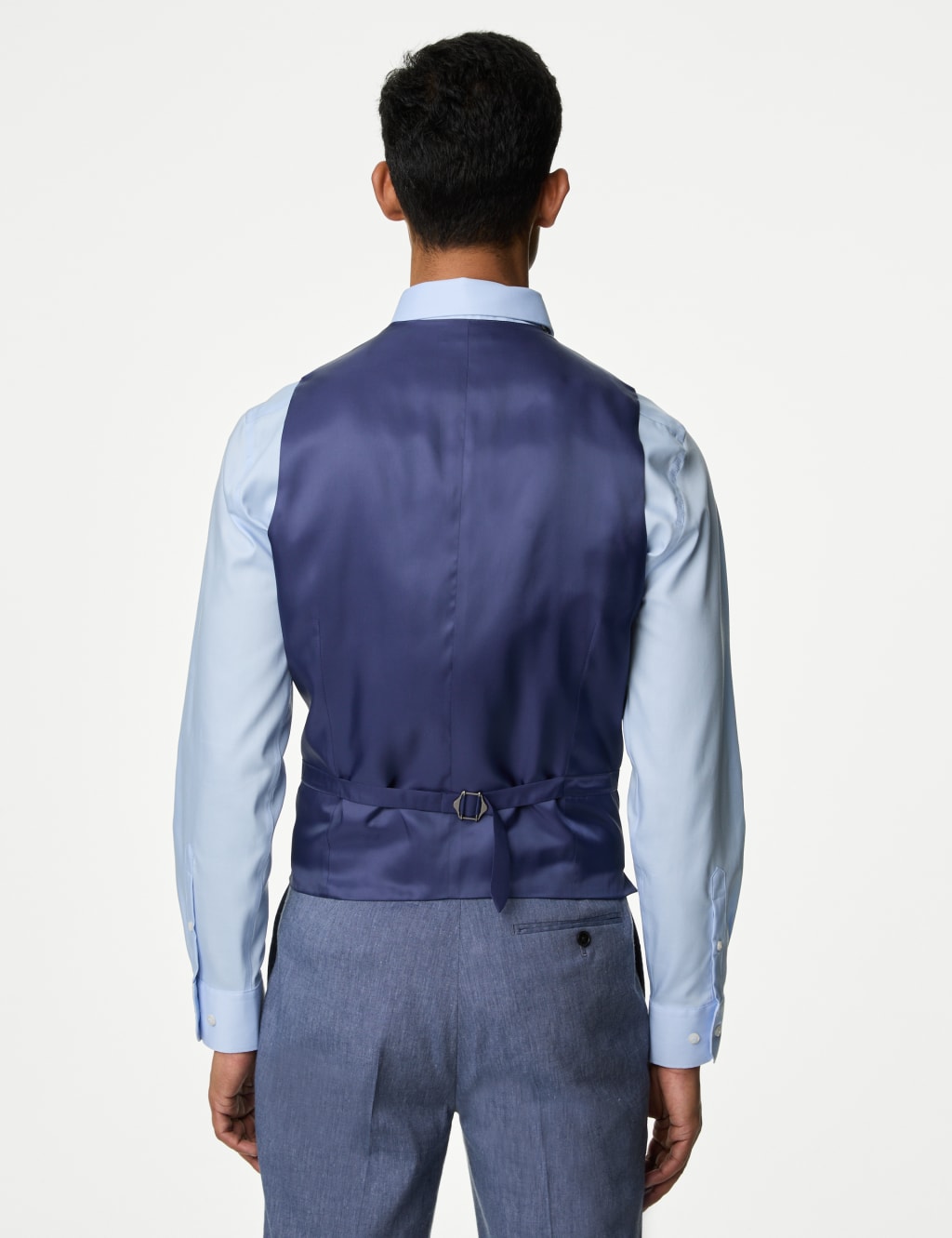 Tailored Fit Italian Linen Miracle™ Double Breasted Suit 2 of 6