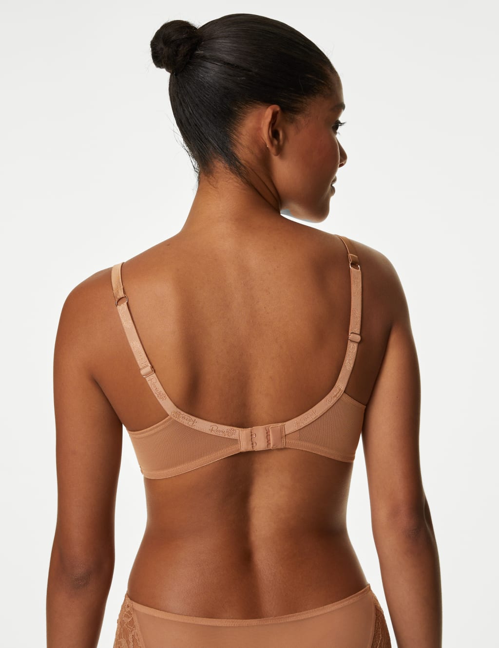 Silk & Lace Wired Full Cup Bra Set A-E 4 of 6
