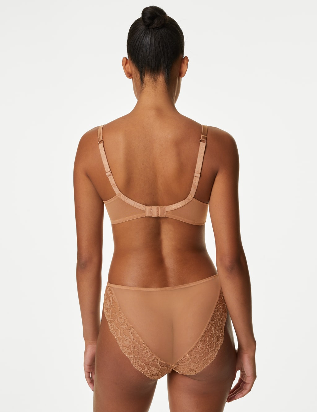 Silk & Lace Wired Full Cup Bra Set A-E 6 of 6