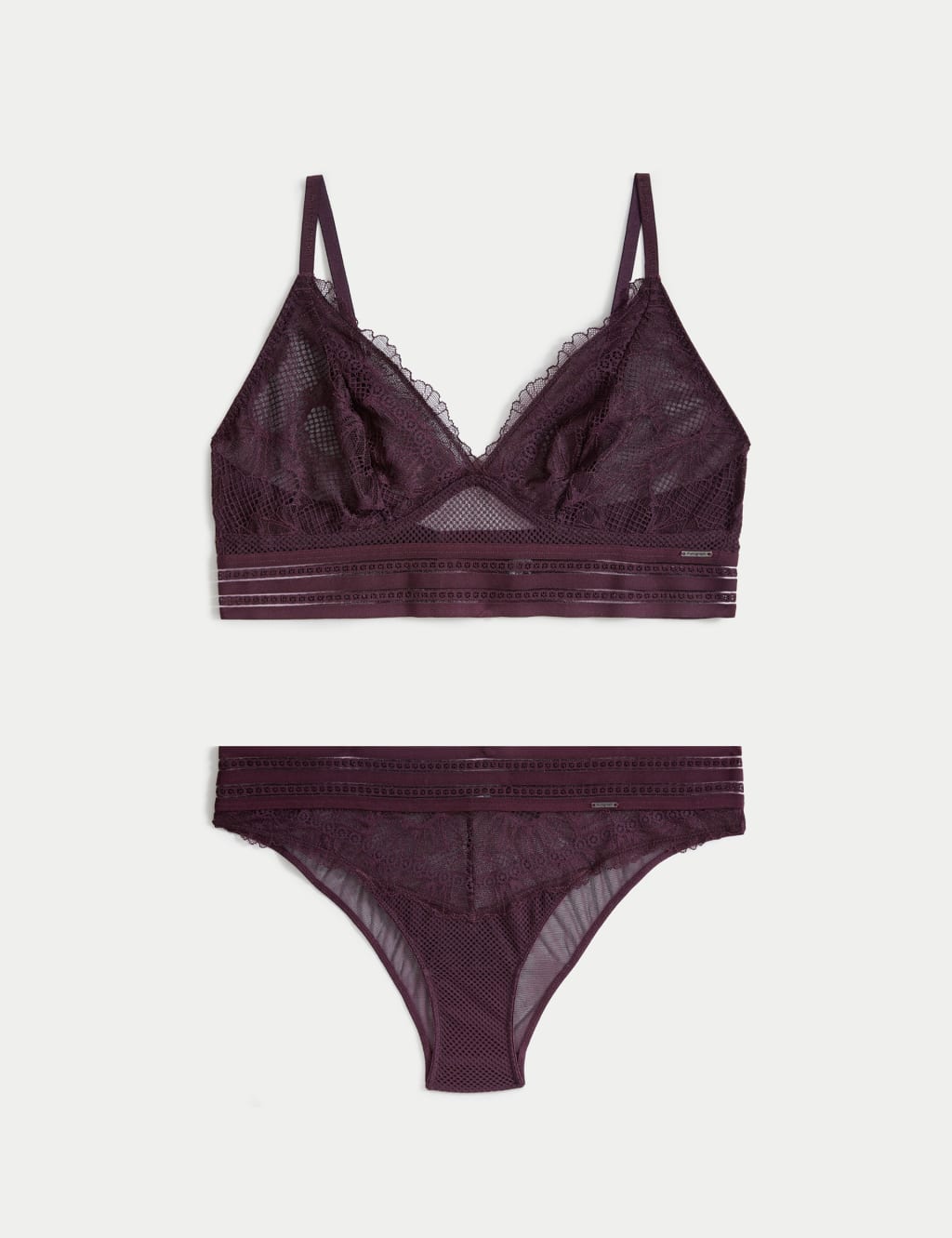 Marseilles Lace Non Wired Bralette Sets A-E 1 of 6