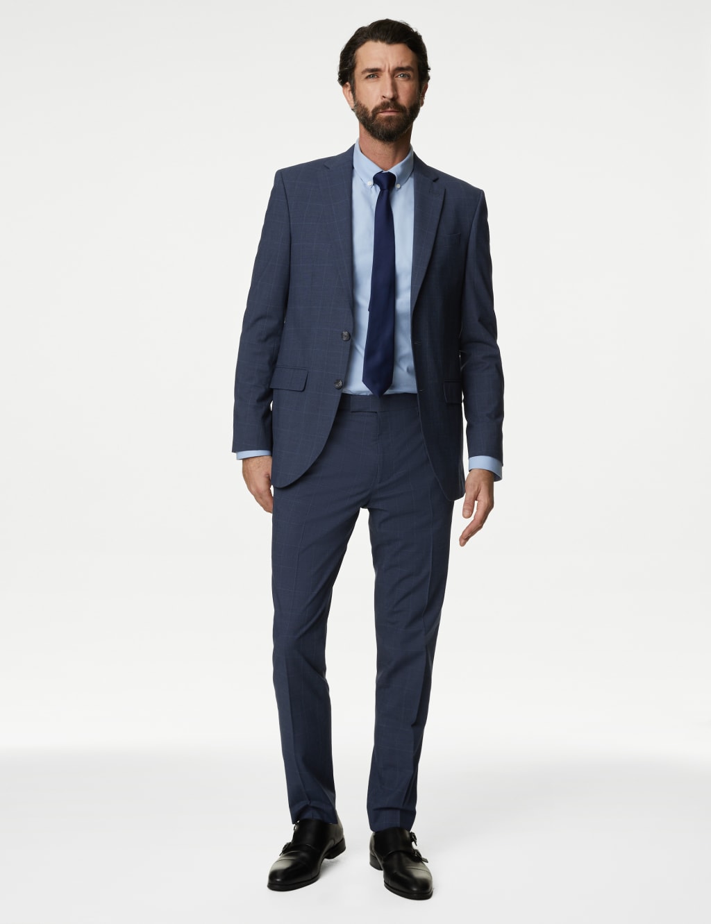 Slim Fit Prince of Wales Check Suit 3 of 7