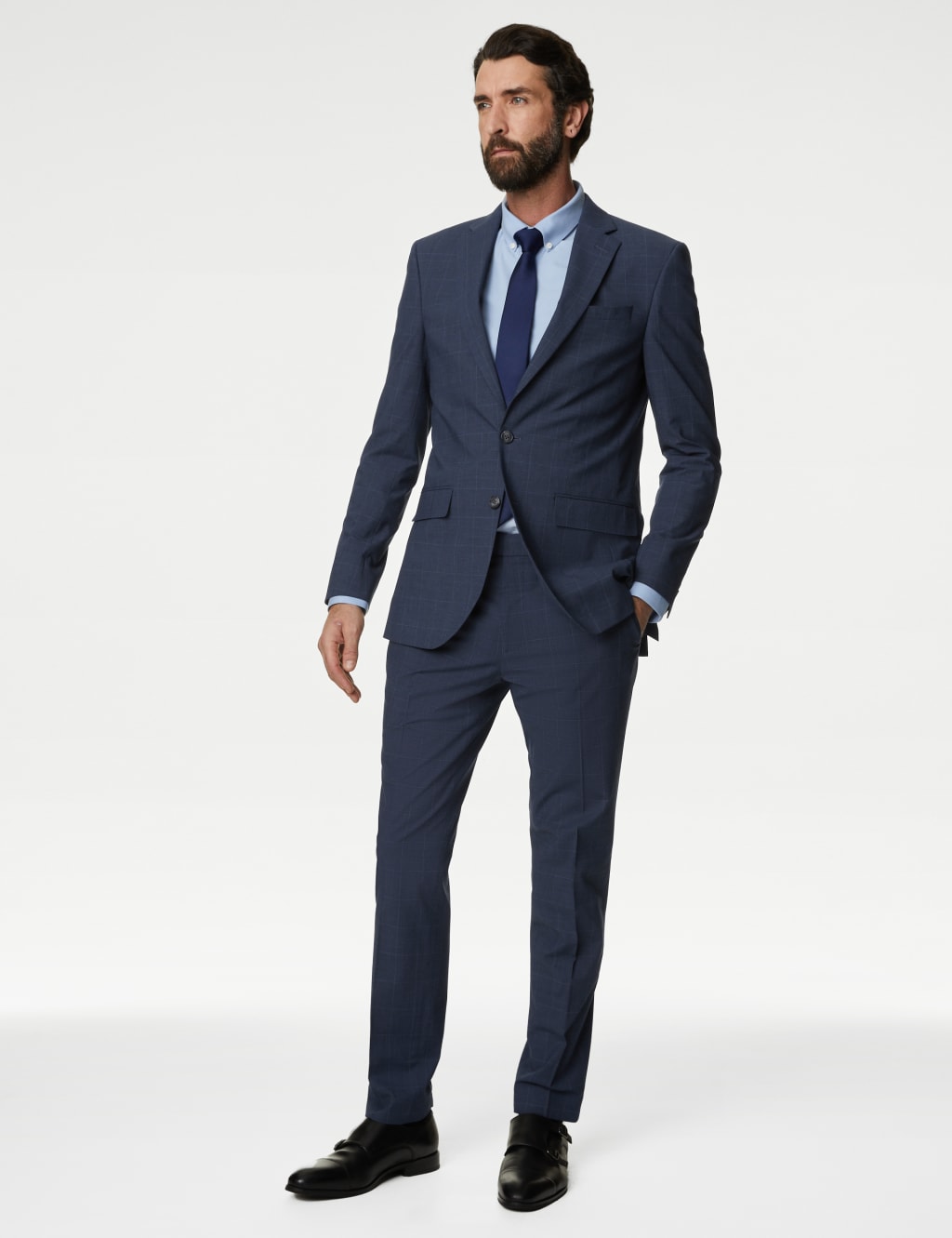 Slim Fit Prince of Wales Check Suit 4 of 7
