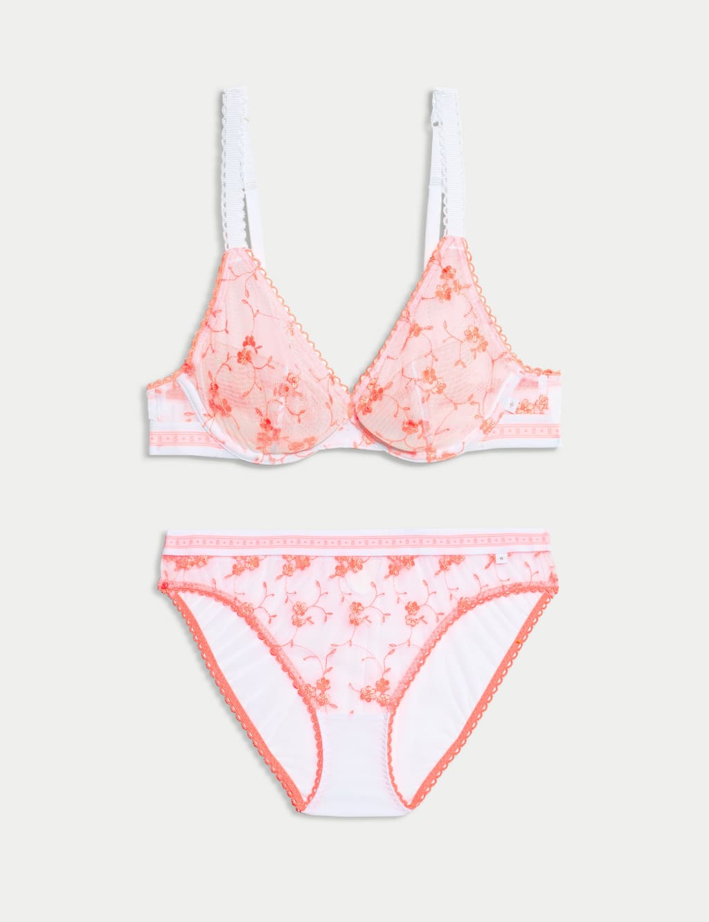 Karina Embroidery Wired Plunge Bra Set A-E 1 of 6