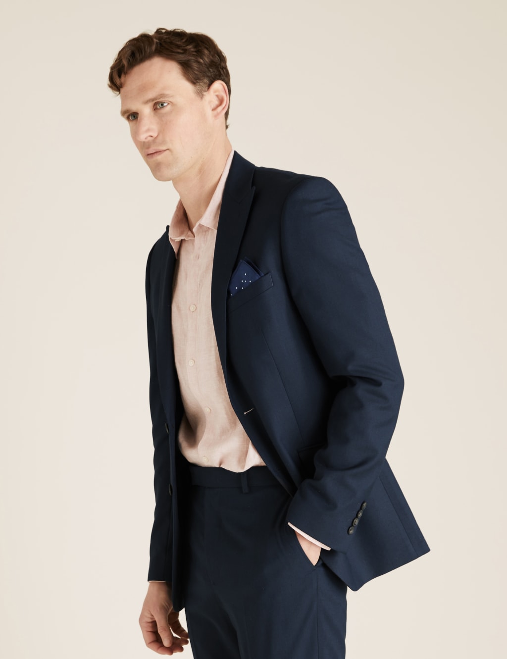 Tailored Fit 3 Piece Suit with Stretch 7 of 8