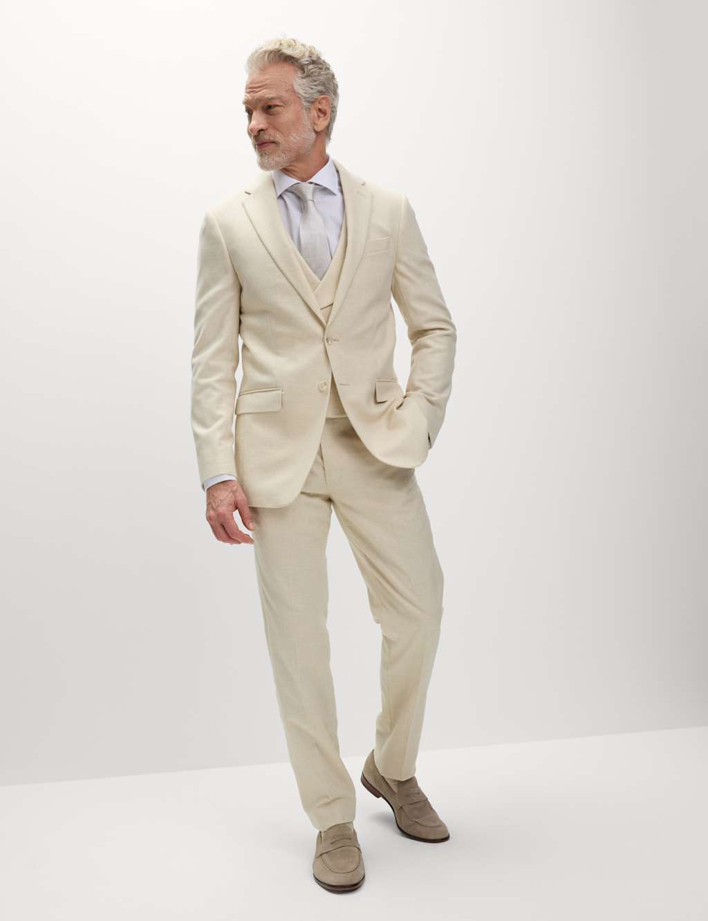 Tailored Fit Wool Rich Suit