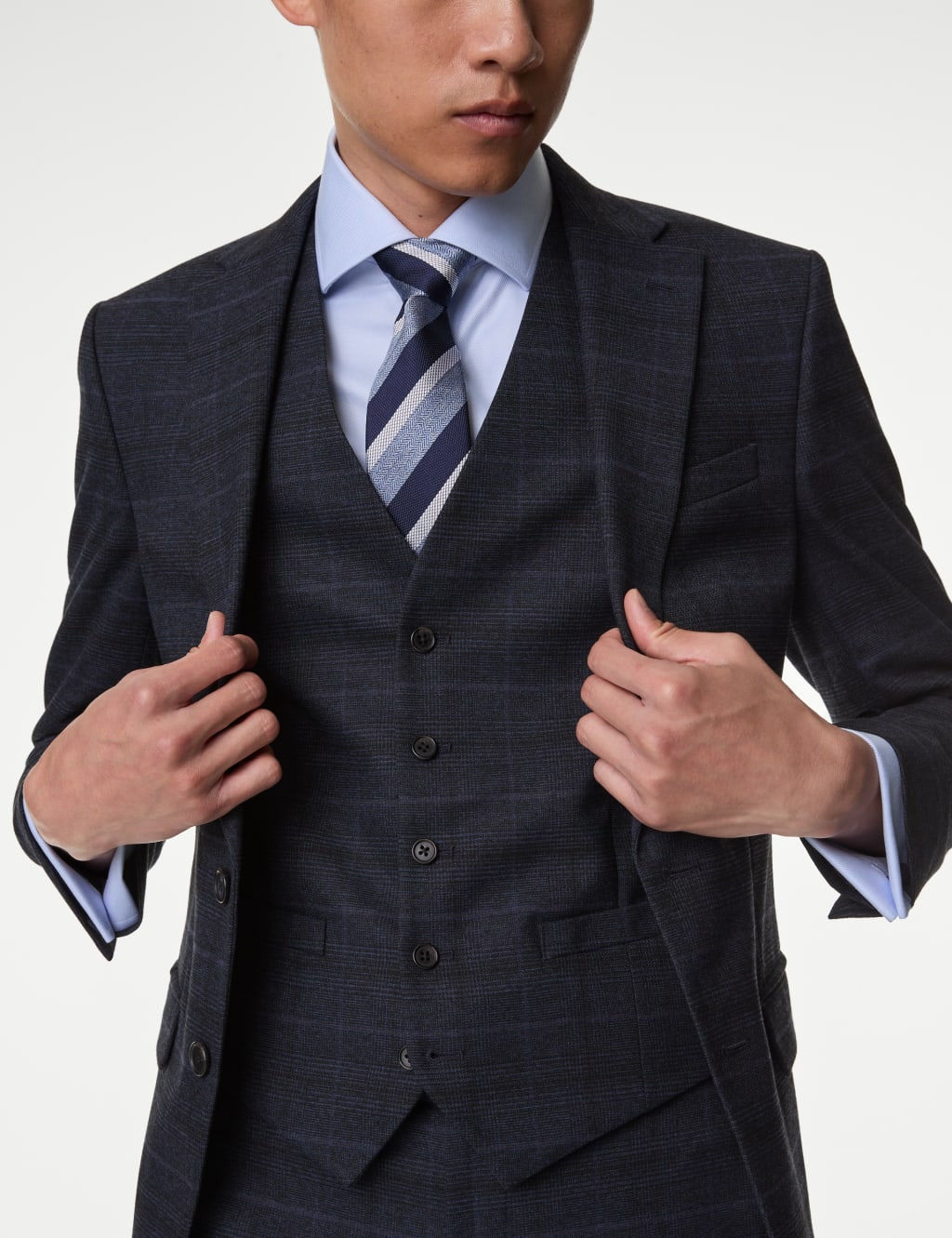 Slim Fit Prince of Wales Check Suit 4 of 6