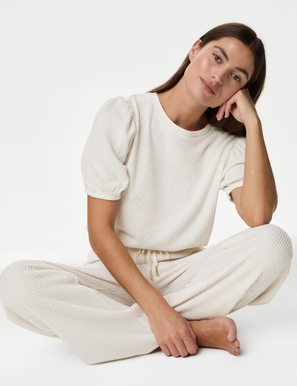 Cosy Waffle Pyjama Top Set