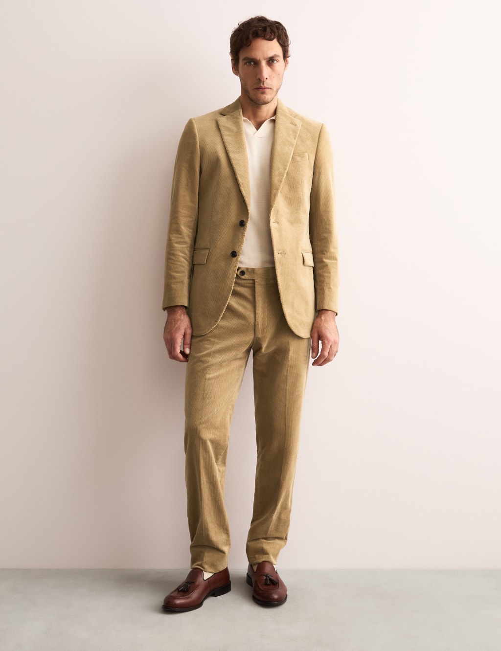 Tailored Fit Cotton Rich Corduroy Suit