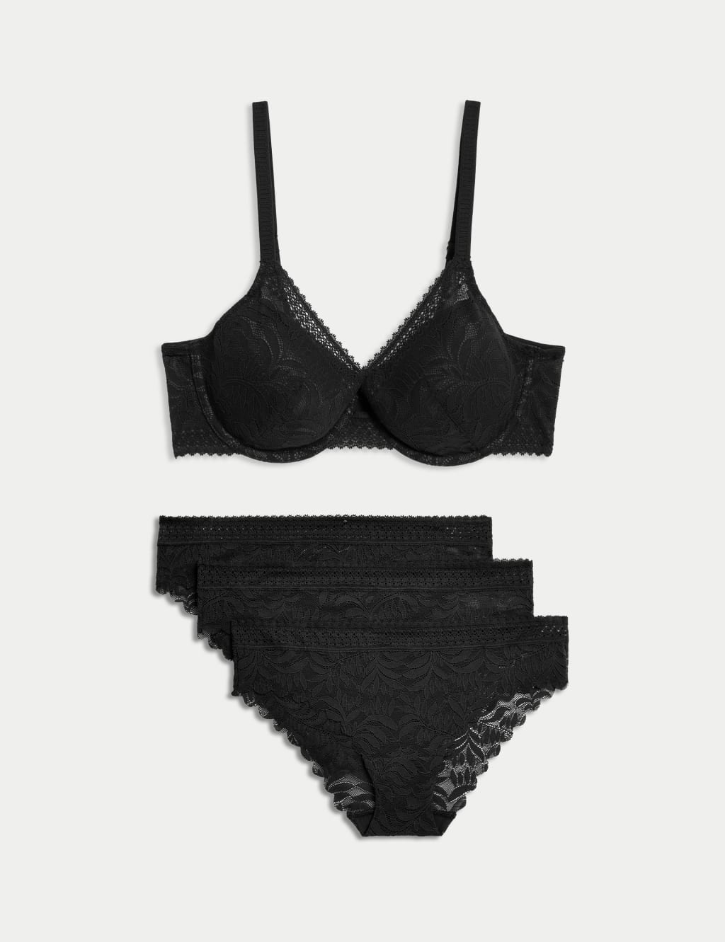 Flexifit™ Lace Wired Full Cup Bra Set 1 of 6