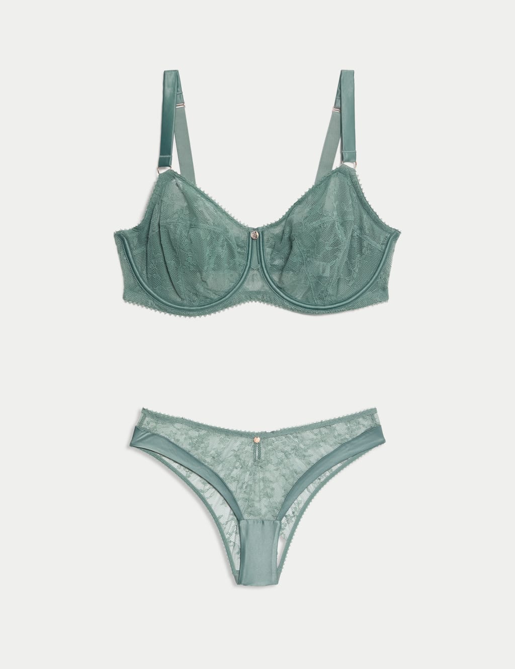 Rosa Lace Wired Balcony Bra Set F-H 1 of 6