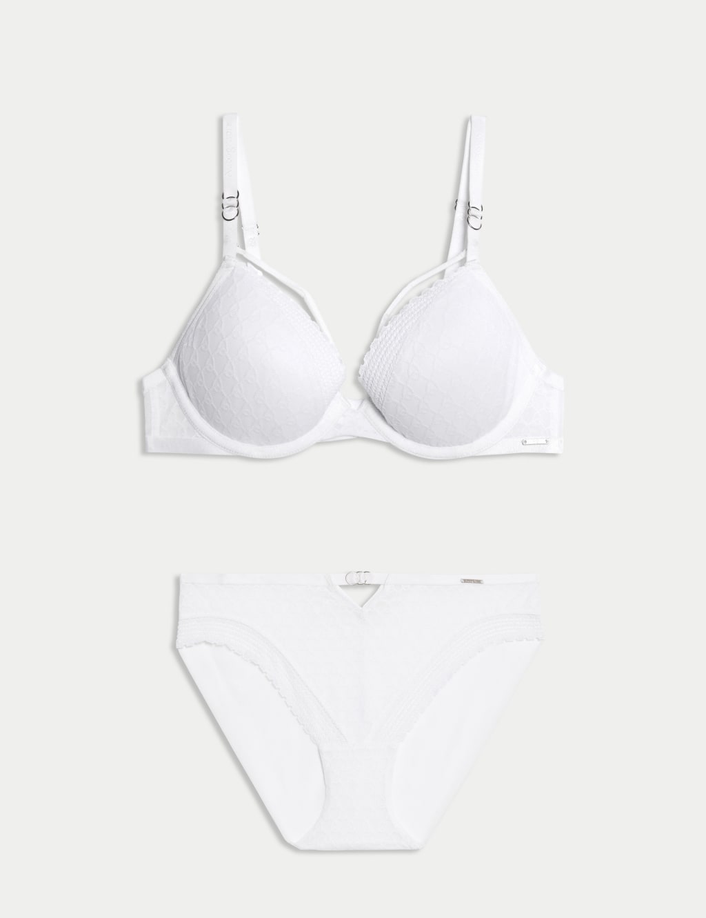 Vienna Lace Wired Plunge Bra Set A-E 1 of 6