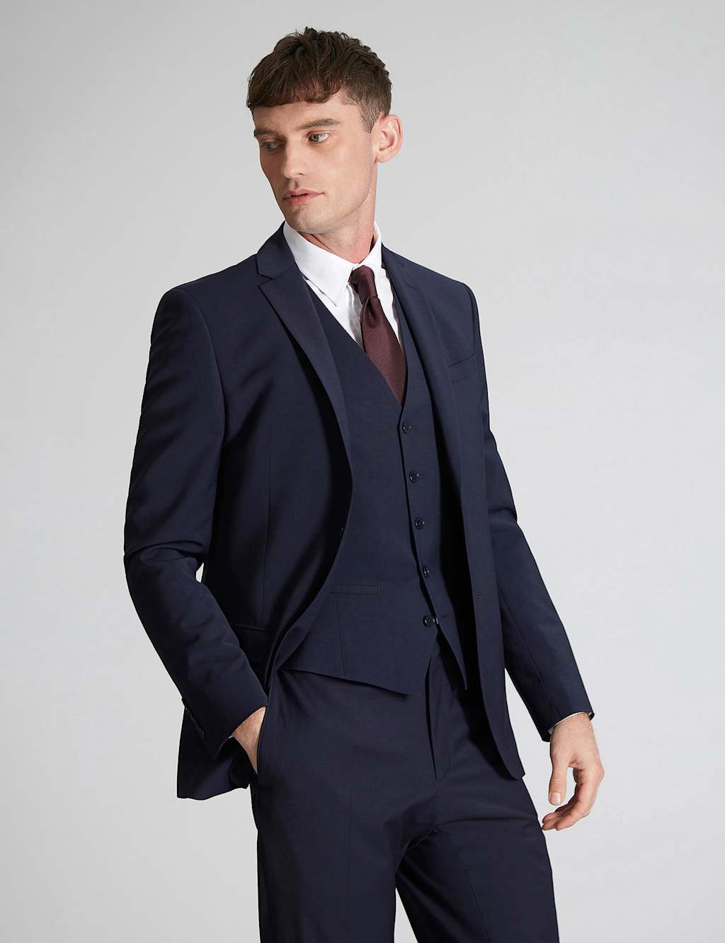 Slim Fit Wool Rich Suit 1 of 7