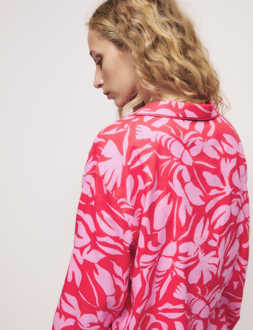 Cotton Blend Lobster Print Pyjama Top Set 6 of 6