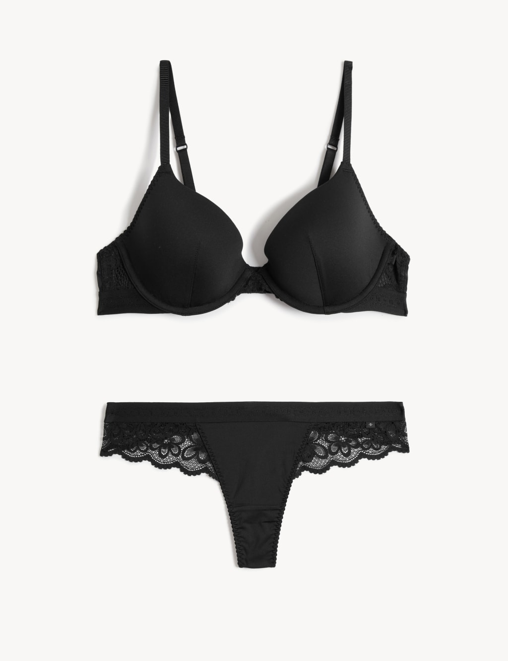 Cleo Wired Plunge Bra Set A-E 1 of 6