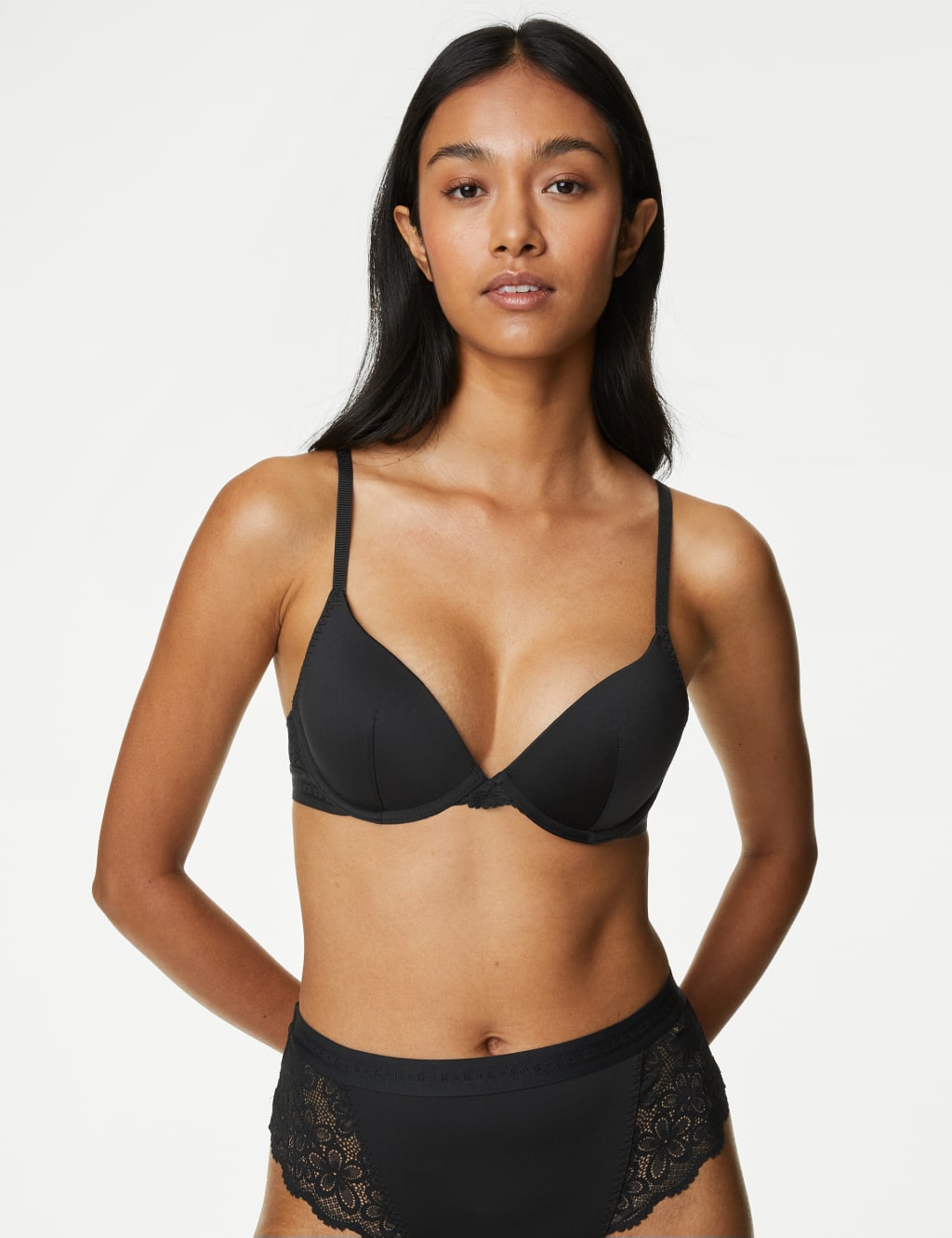 Cleo Wired Plunge Bra Set A-E 2 of 6