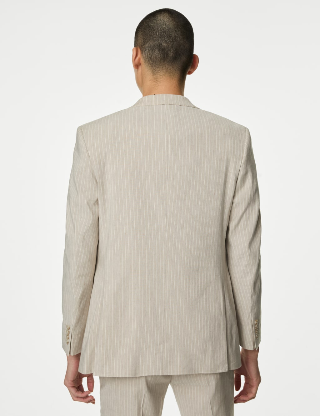 Tailored Fit Italian Linen Miracle™ Stripe Suit 2 of 7