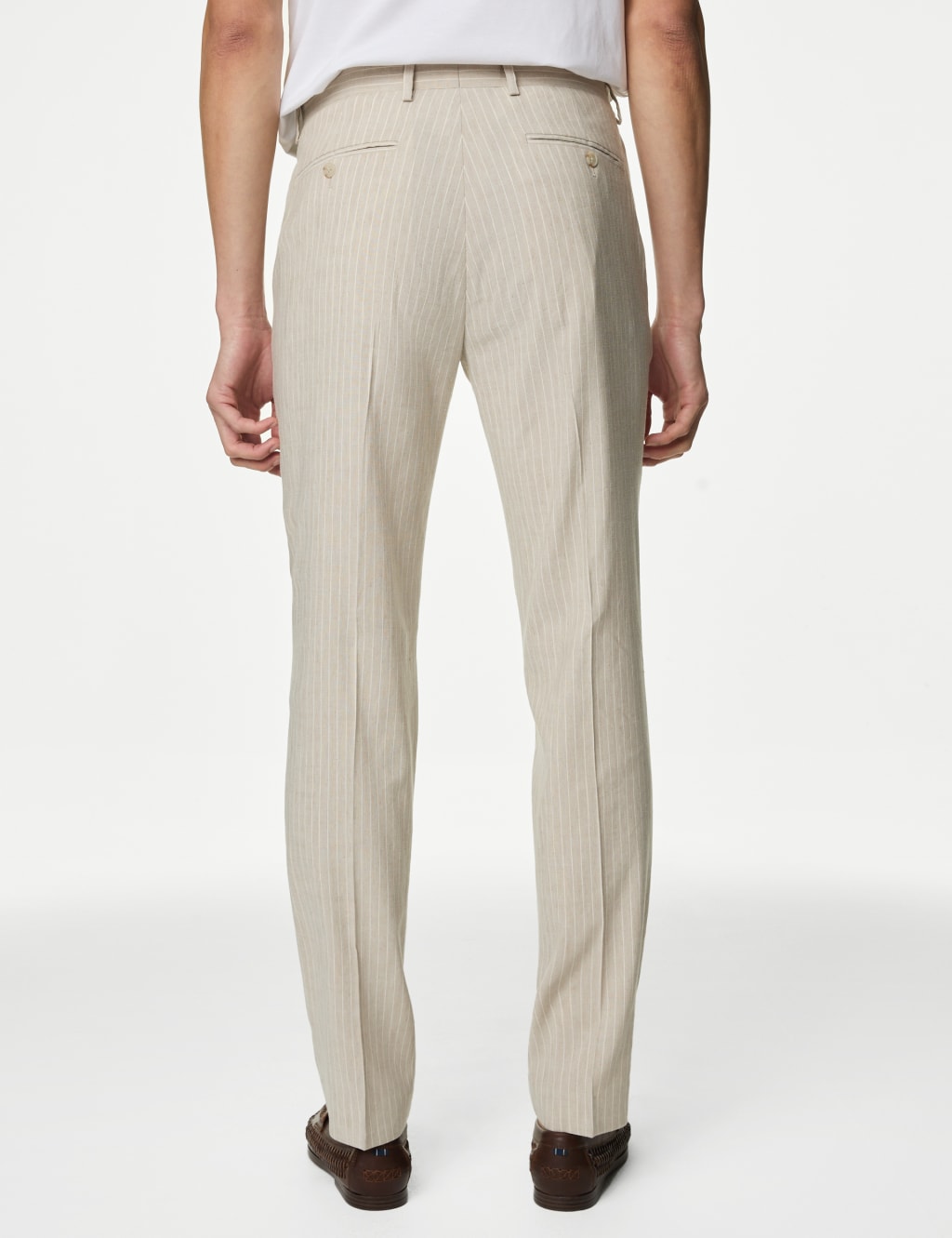 Tailored Fit Italian Linen Miracle™ Stripe Suit 7 of 7