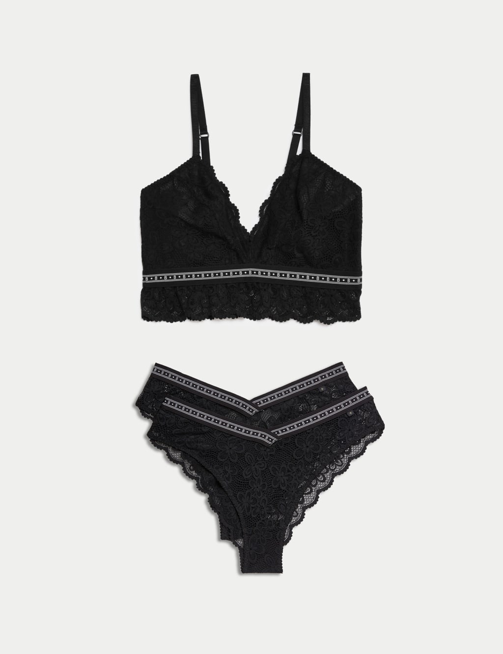 Cleo Lace Non Wired Bralette Set 1 of 6